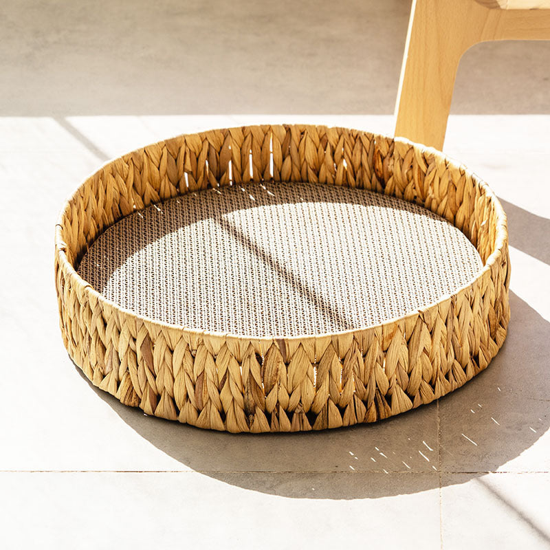 Cat Scratch Board, Winter Rattan Warm Cat Bed.