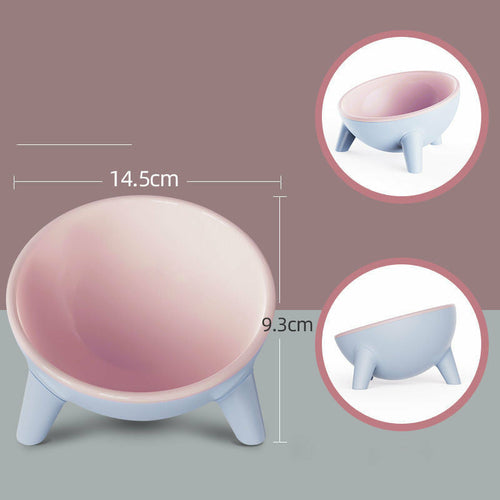 Cat Dog Bowl With Stand,Feeding Food Bowls.