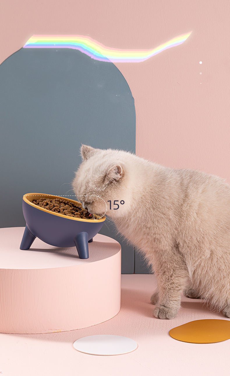 Cat Dog Bowl With Stand,Feeding Food Bowls.