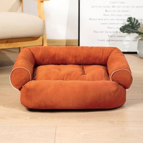 Luxury Plush Pet Sofa Bed - Cozy Haven For Dogs And Cats.