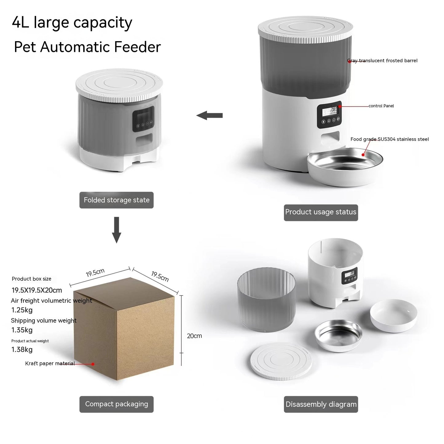 Cat/Dog Smart Automatic Pet Feeder.