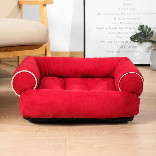 Luxury Plush Pet Sofa Bed - Cozy Haven For Dogs And Cats.