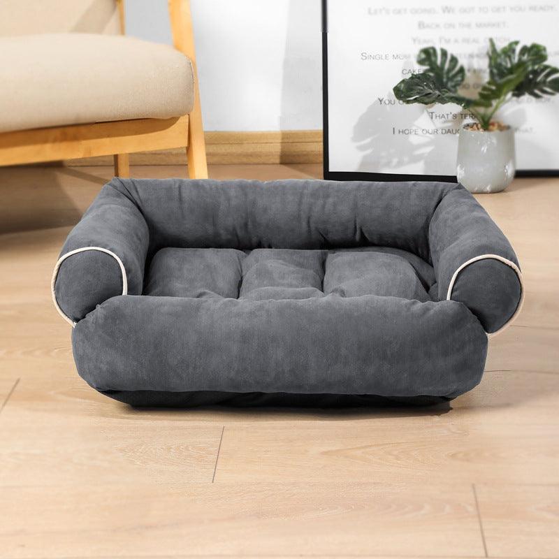 Luxury Plush Pet Sofa Bed - Cozy Haven For Dogs And Cats.