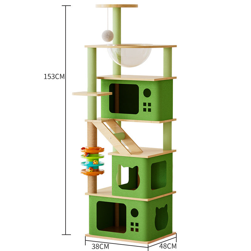 Cat Climbing Frame, Nest and Scratch Board Cat Tree.