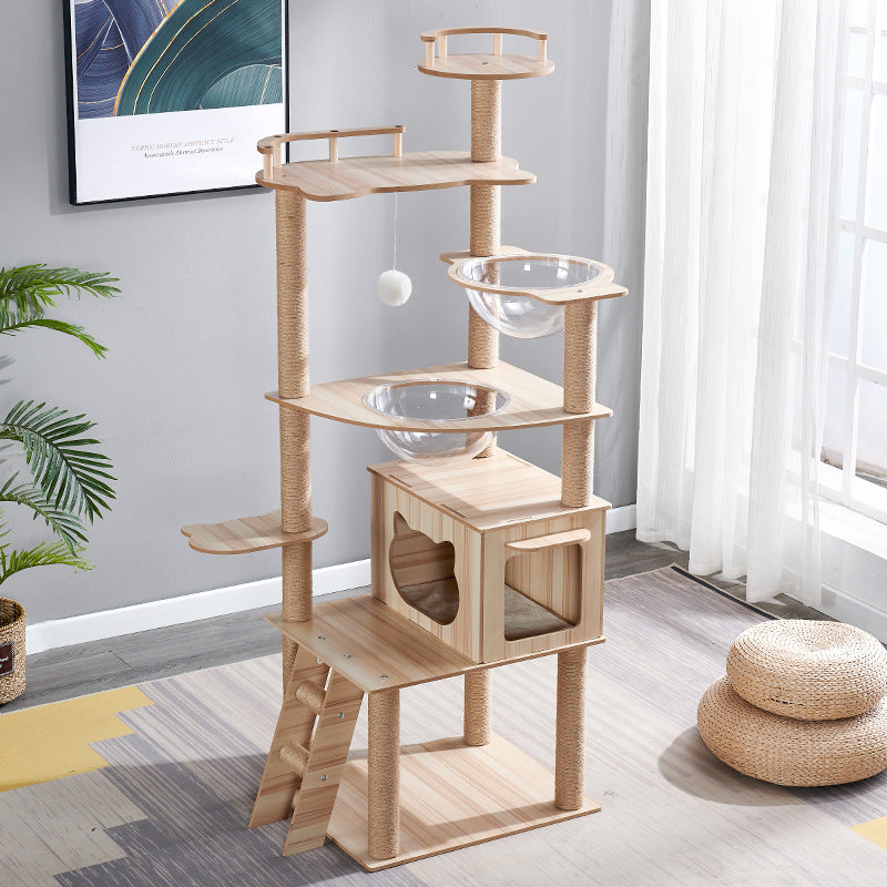 Cat Climbing Frame, Nest and Scratch Board Cat Tree.