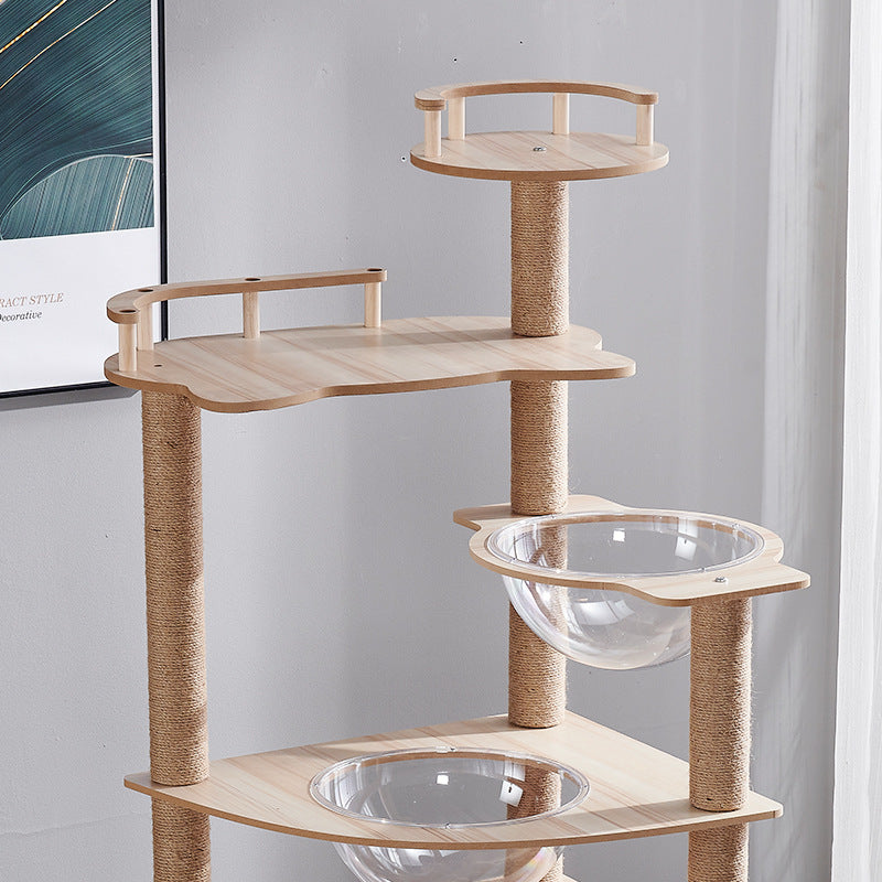 Cat Climbing Frame, Nest and Scratch Board Cat Tree.