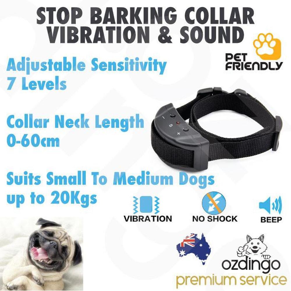 Dog Bark Collar - Vibration and Sound Automatic Training Device.