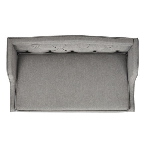 Tufted Wingback Pet Sofa Bed, Medium, Uptown Gray.