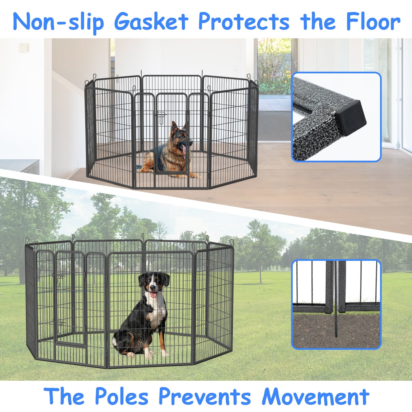 Dog Pens Outdoor 32" Height Foldable24 Panels.