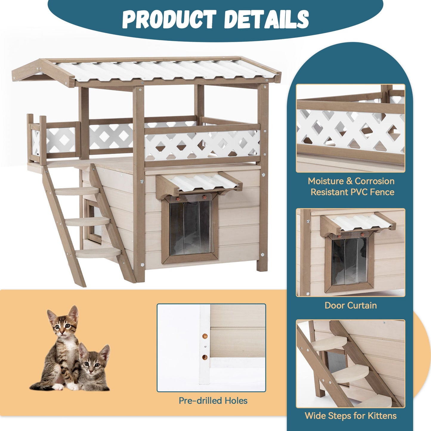 Feral Cat House Outdoor/Indoor Kitty House.