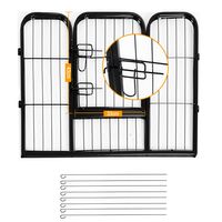 8 Panel Heavy Duty Powder Coated Metal Dog Pet Playpen.