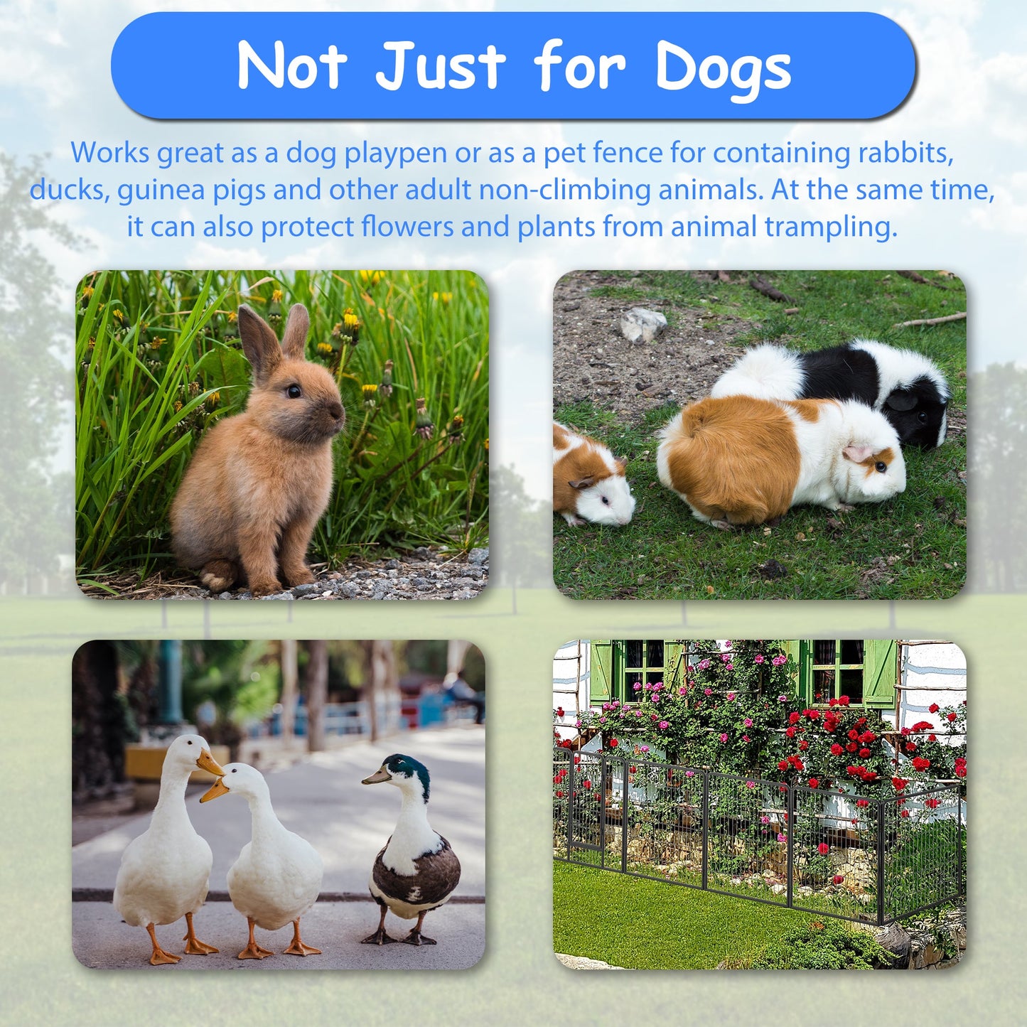Dog Pens Outdoor 32" Height Foldable24 Panels.