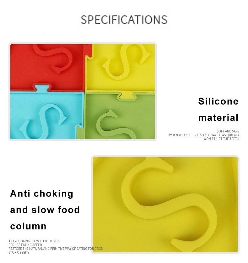 Silicone Bowl For Dogs And Cats. Slow Eating Feeding Food Bowls Portable.