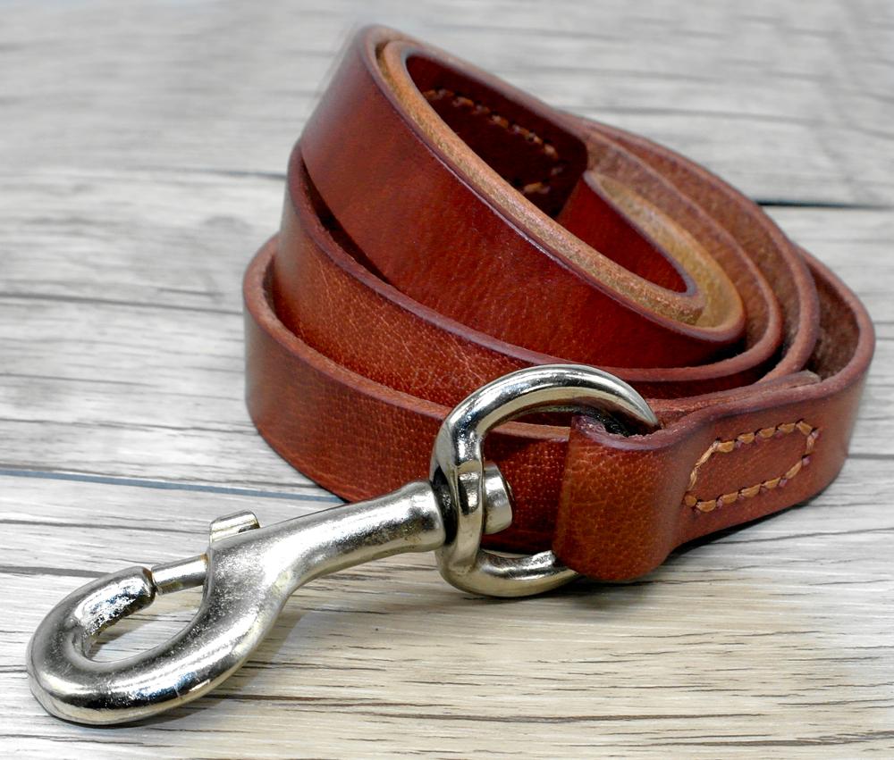 Durable Leather Dog Collar and Leash Genuine Leather Dogs Collar Pet.