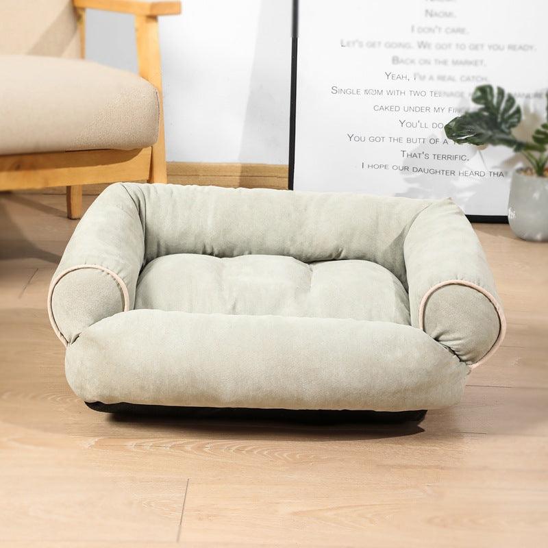 Luxury Plush Pet Sofa Bed - Cozy Haven For Dogs And Cats.