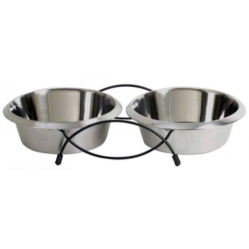 Double Diner Feeding Bowl for Dogs & Cats.