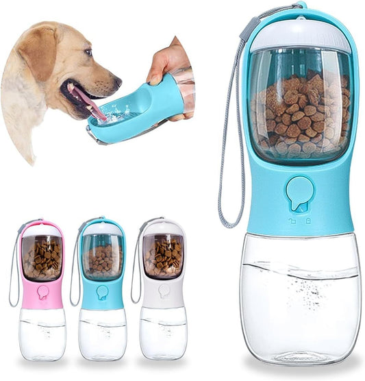 Water Bowl/Food Container Portable Pet Dispenser.