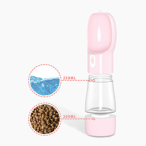 Portable Pet Food & Water Bottle.