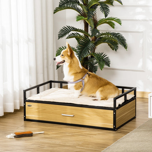 Elevated Dog Bed, Pet Couch, Soft Modern.