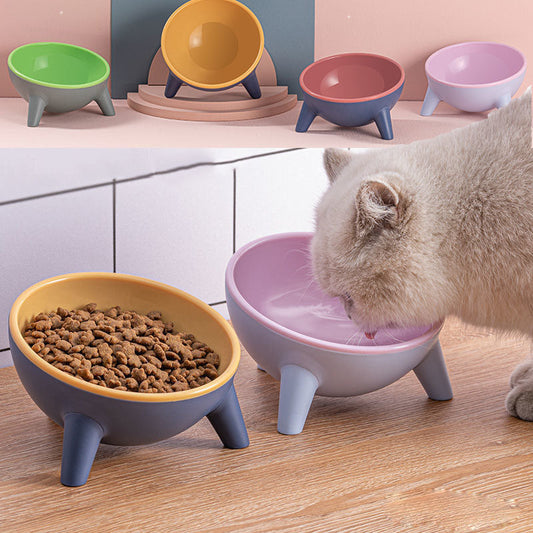 Cat Dog Bowl With Stand,Feeding Food Bowls.