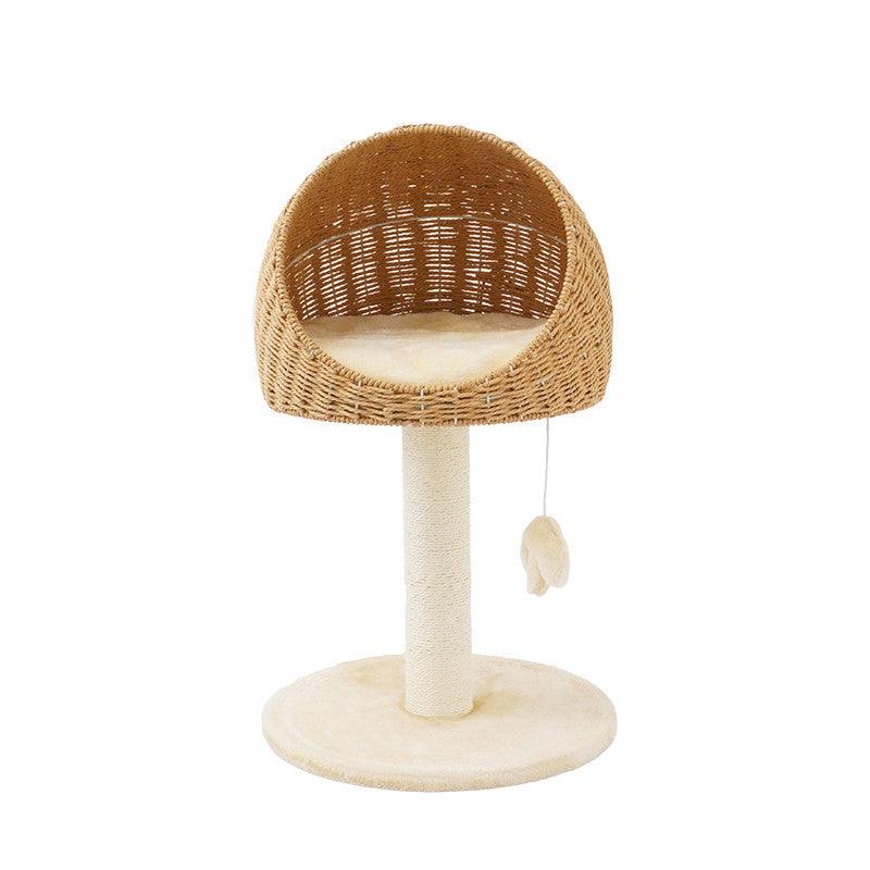 Rustic Rattan Haven - Cat Climbing Rack/Tree/Nest.