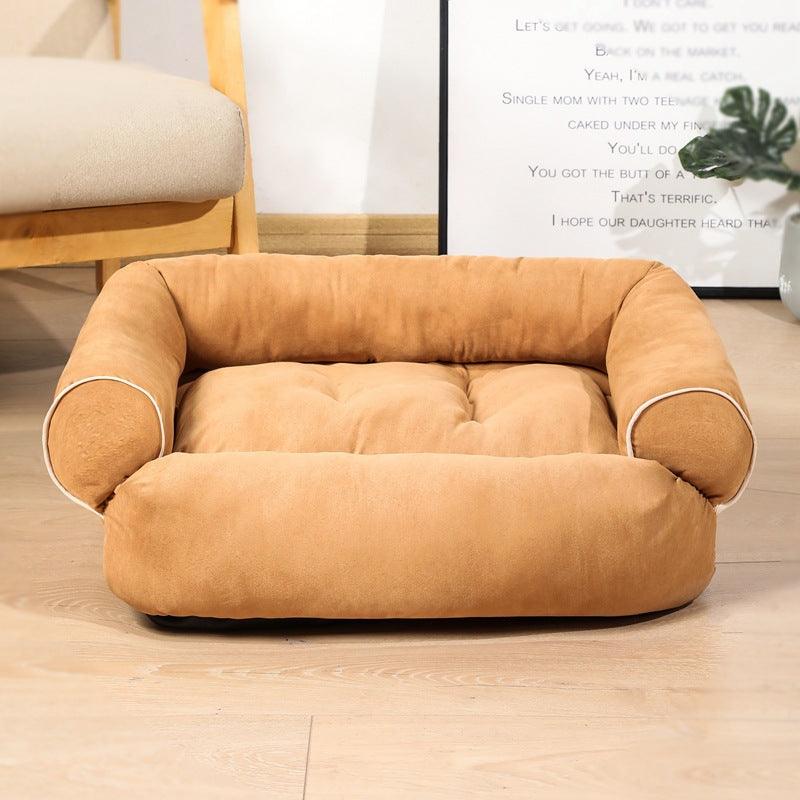 Luxury Plush Pet Sofa Bed - Cozy Haven For Dogs And Cats.