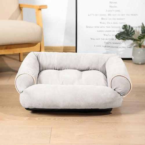 Luxury Plush Pet Sofa Bed - Cozy Haven For Dogs And Cats.