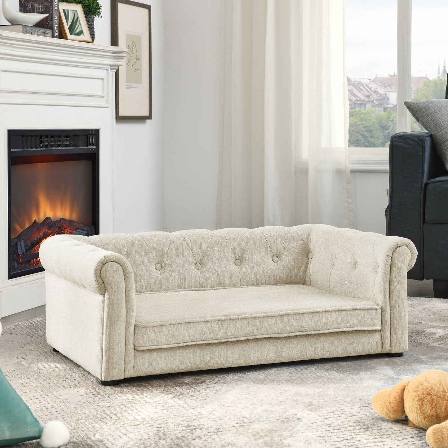 Elegant Rectangle Pet Bed For Medium And Large Dogs, Durable Elevated,Comfortable Dog Bed.