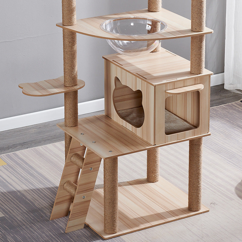 Cat Climbing Frame, Nest and Scratch Board Cat Tree.