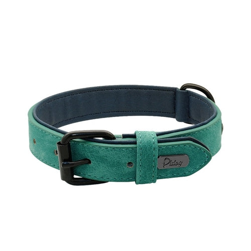 Soft Dog Collars Leather Padded.