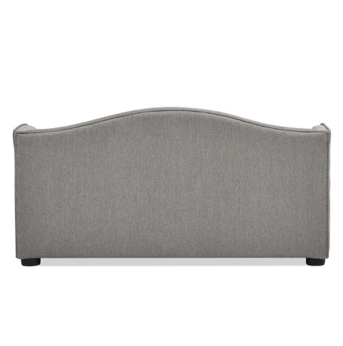 Tufted Wingback Pet Sofa Bed, Medium, Uptown Gray.