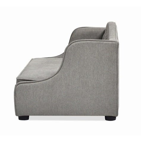 Tufted Wingback Pet Sofa Bed, Medium, Uptown Gray.