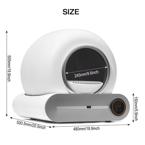 Self-cleaning Litter Box, Automatic Scooping And Deodorization.