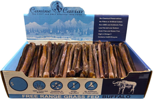 Canine Caviar Grass-Fed Buffalo Treats - Nutrient-Rich 6".