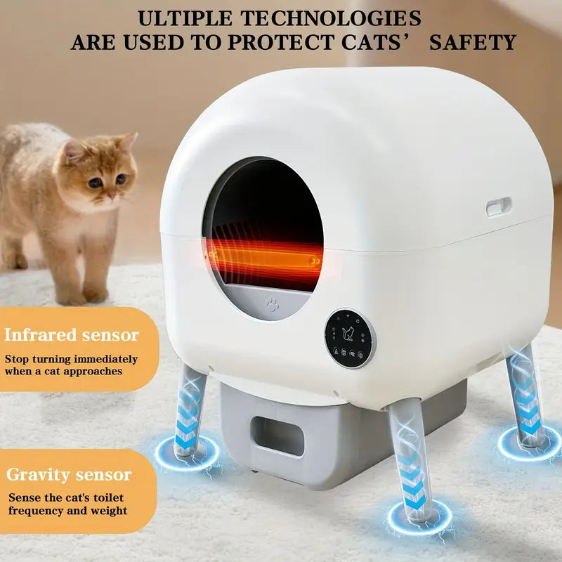 Self-Cleaning Cat Litter Box – Upgraded Automatic Litter.