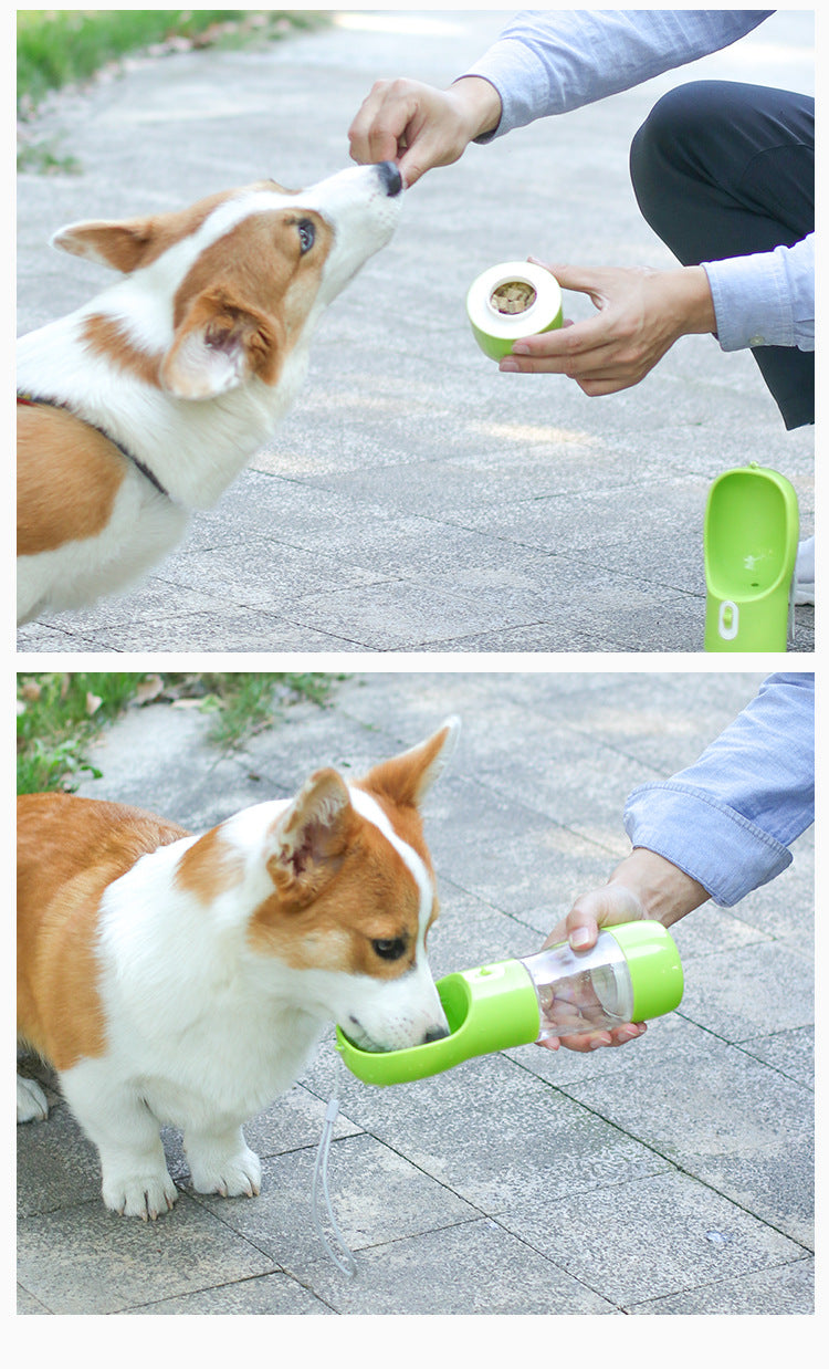Portable Pet Food & Water Bottle.