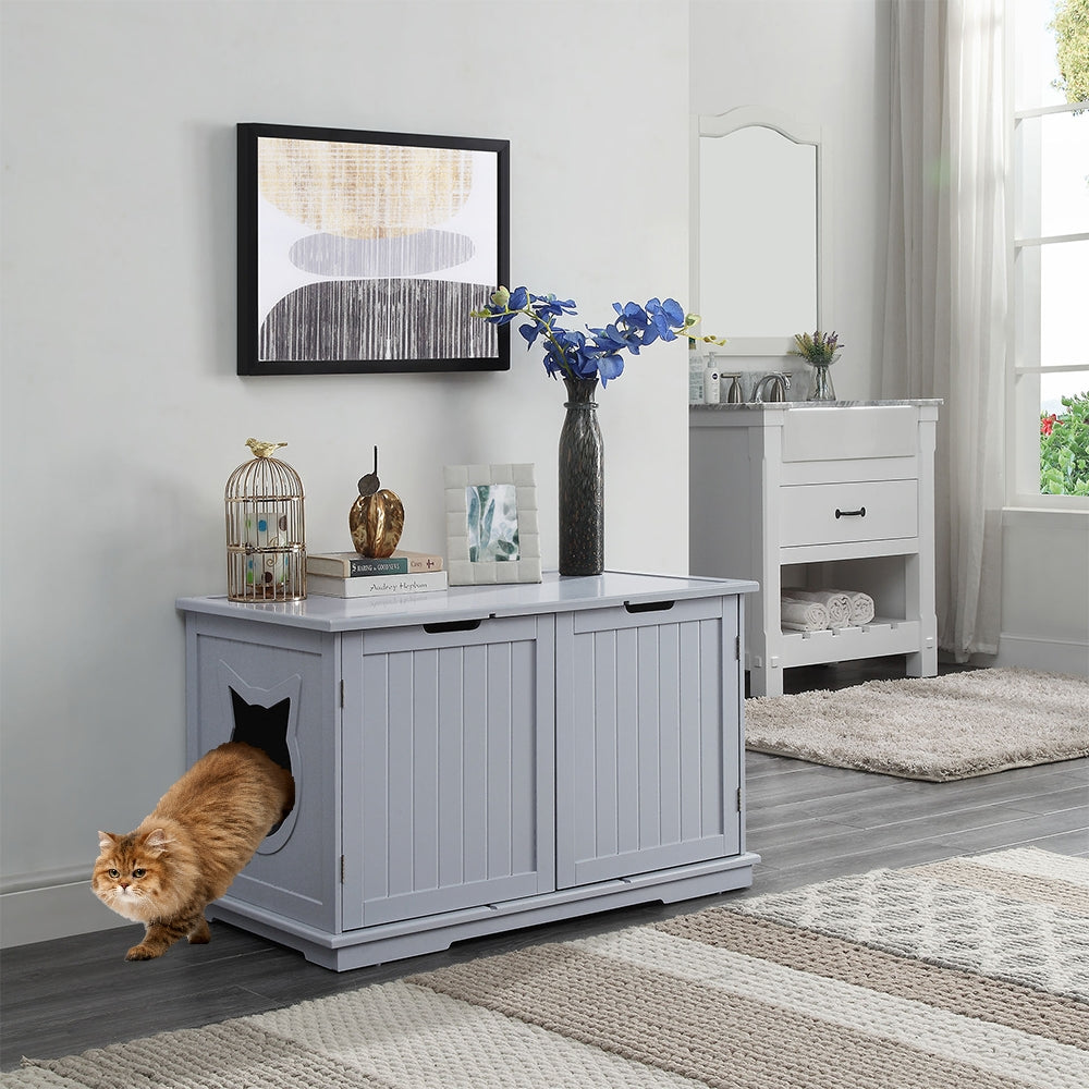 X-Large Cat Litter Box Enclosed Furniture.