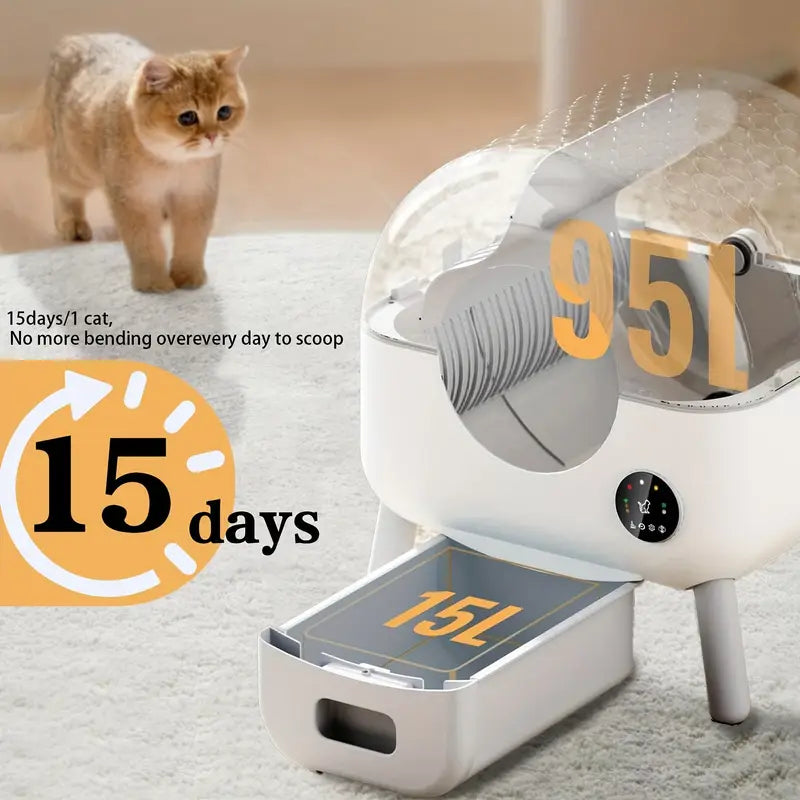 Self-Cleaning Cat Litter Box – Upgraded Automatic Litter.