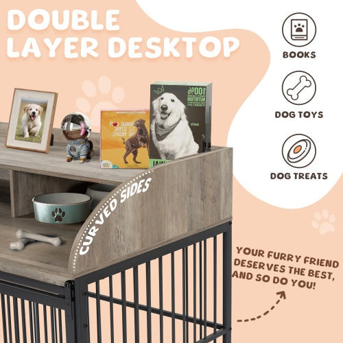 Wooden Kennel Is Suitable For Large Medium.